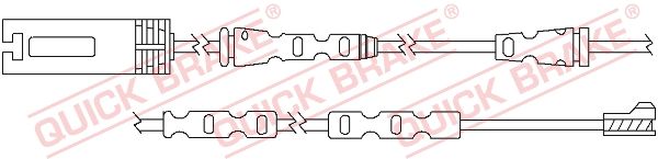 QUICK BRAKE Сигнализатор, износ тормозных колодок WS 0293 A